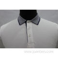 95%Cotton 5%Spandex Solid PK With Jacquard Collar Shirt